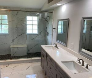 marble bathroom remodel Home Renovations by Jeffrey Scott